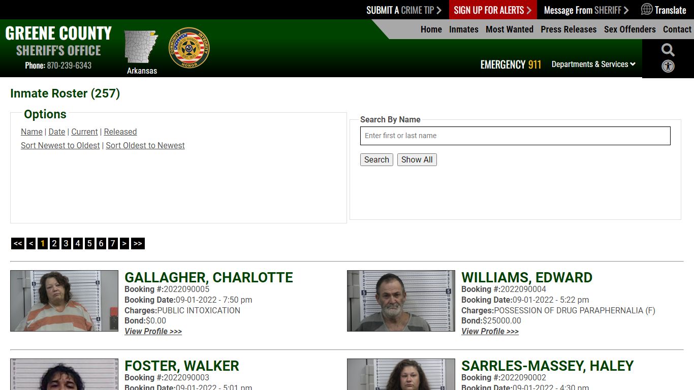 Inmate Roster - Current Inmates Booking Date Descending - Greene County ...